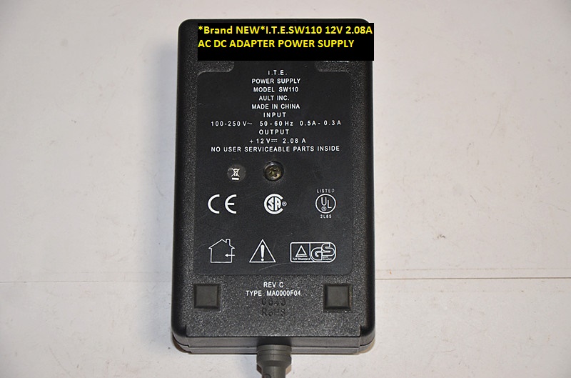 *Brand NEW*I.T.E.SW110 12V 2.08A AC DC ADAPTER POWER SUPPLY